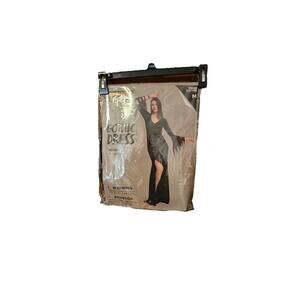 Womens Gothic Goth Black Halloween Costume Dress Size Medium Sexy Role Play